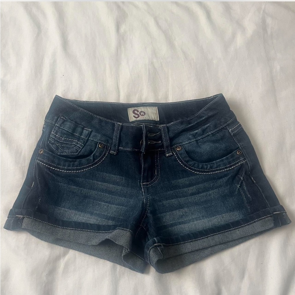 SO Women's Dark Blue Jean Shorts